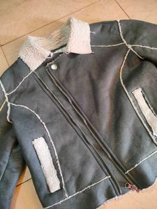 Gray Biker Jacket 🧥🏍️🦈🦭🪨🐏