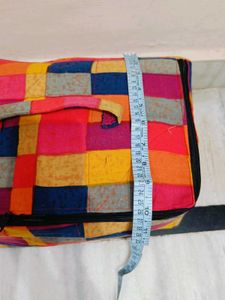 🇳🇿💫🎀Vibrant Patchwork Storage Bag
