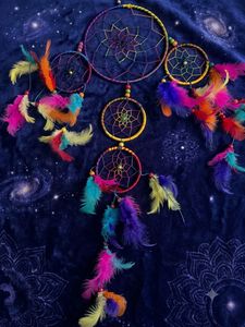🌈🪶 MULTICOLOUR DREAM FEATHER CATCHER