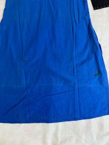 Blue &amp; Black Kurta with Lace Detail
