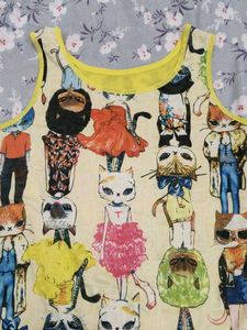 Cute Yellow 💛 Cat Print Top