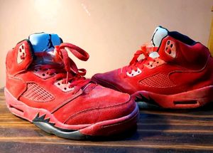 Imported Nike Air Jordan Retro 5 Red 1st Copy