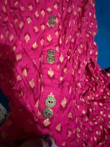 Pink Printed Kurta avaasa Kurti