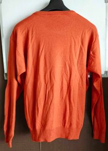 Orange Crew Neck Sweater