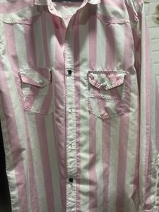 Striped Pink Western Shirt