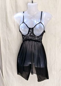 I. Black Lace Babydoll Lingerie