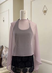 Sheer Lavender Dupatta