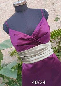 Elegant Plum Evening Dress