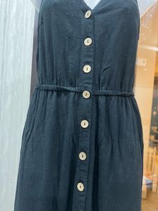 Black Button-Down Dress