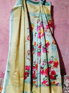 Floral Print Saree