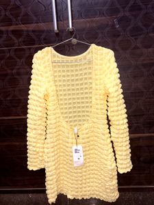 Textured Yellow Top