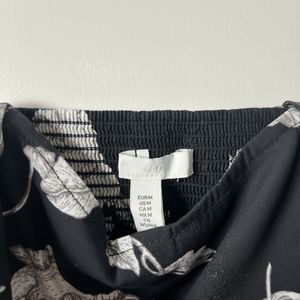 Black Floral Spaghetti Strap Dress