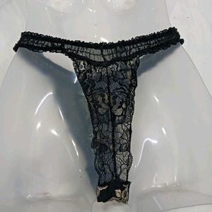 🪔 Sheer Floral Lace Thong