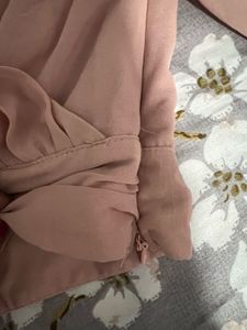 Elegant Pink Wrap Top