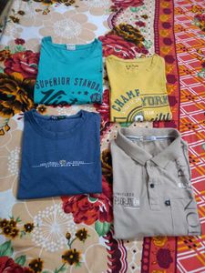 Pack of 4 Men's T-Shirts 👕 | Multicolor Casual We