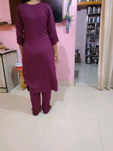 Maroon colour 💜💜Striped Kurta set