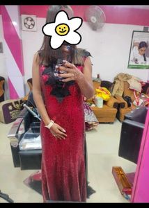Sparkling Red Sequin Gown