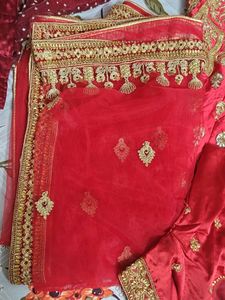 Red Embroidered Lehenga Choli Set