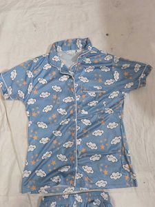 Cute Cloud &amp; Star Pajama Set