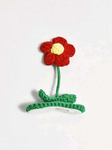Handmade Crochet Flower Hair Clip