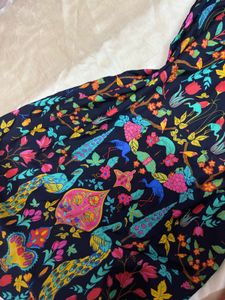 Elegant Black Printed Kurti
