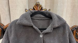 Cozy Grey Teddy Jacket
