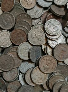 5 Rupees Coins Copper Nickel 50 Piece