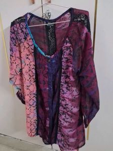 Boho Patchwork Print Blouse