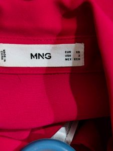 Chic Red Button-Up Blouse