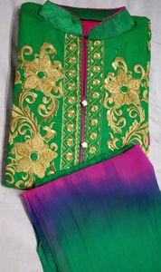 Embroidered suit fabric