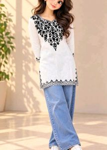 🤍 Kurta 🖤 Embroidery