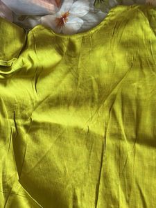 Vibrant Lime Green Embroidered Kurta