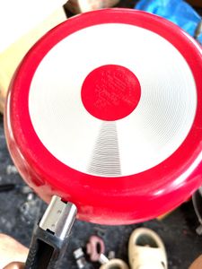 Red Peigon With Handle Frypan Unused