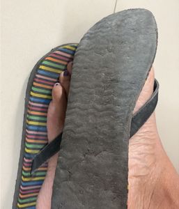 Striped Flip-Flops