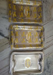 Rajat Stainless Steel Serving Trays (Set of 3)