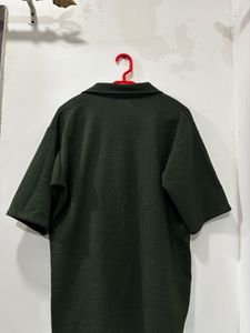 Men's Dark Green Short Sleeve Shirt