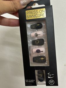24 Pcs Mystic Ethereal Print Press On Nails