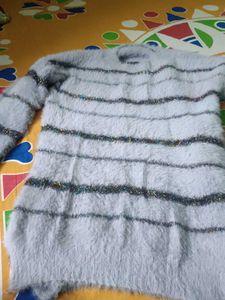 Fluffy Striped Sweater