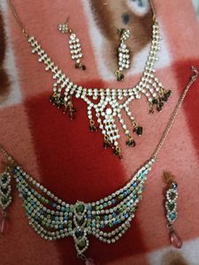 Elegant Rhinestone Necklace &amp; Earring Set