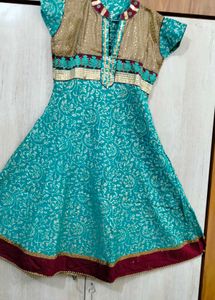 Teal Kurta Set with Embellished Pants