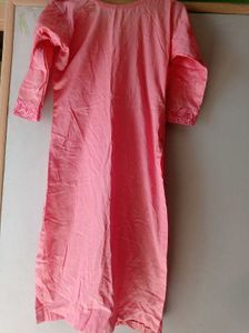 Beautiful Pink Embroidered Kurta