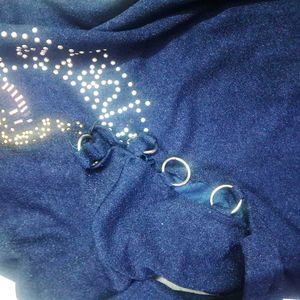Sparkly Embellished Off-Shoulder Top