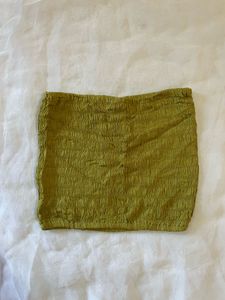 Green Smocked Tube Top