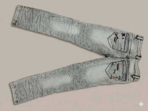 Grey Distressed Denim Jeans