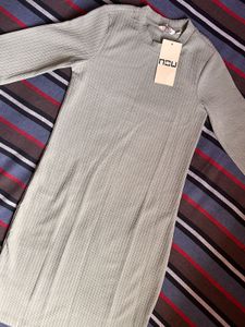 Ribbed Knit Midi Dress