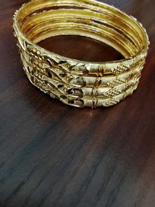 Set of Golden Bangles