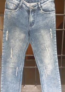 Distressed Acid Wash Jeans
