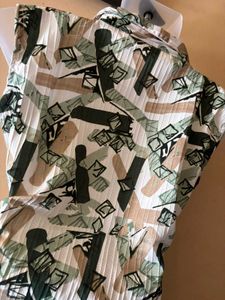 Patterned Midi Dress