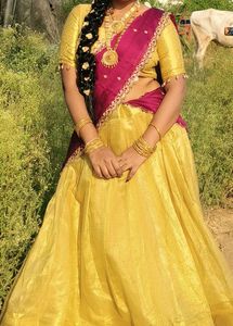 Gorgeous Gold &amp; Pink Lehenga