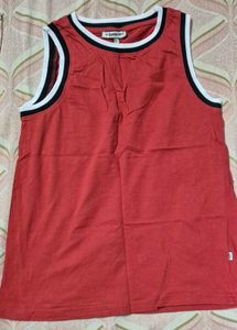 Red Basketball Tank &amp; Joggers Set